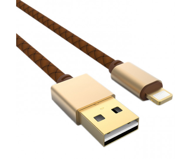 Кабель USB iPhone 5, LDNIO Two Sides , Brown, 1,2 м (LS25) LS25