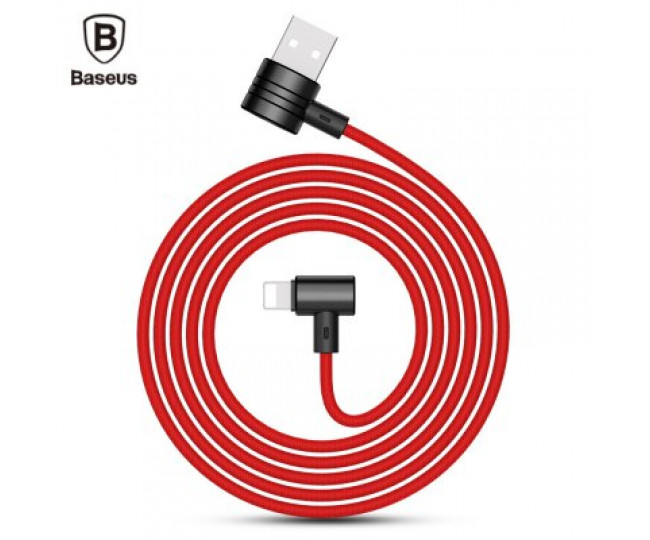 Кабель Baseus T-type Magnet Lightning Red - Black