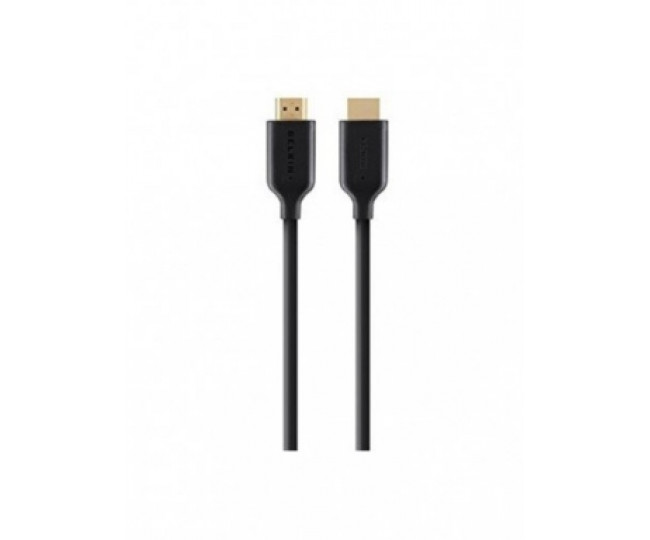 Кабель BELKIN HDMI (AM/AM) High Speed w/Ethernet 2м, BLACK,GOLD F3Y021bt2M