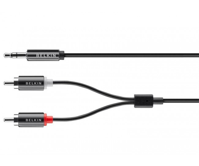 Кабель BELKIN аудио (jack 3.5мм-M/RCA-Mx2) 1.5м AV10092bf1.5M