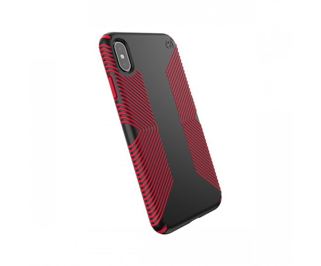 Чохол Speck Presidio Grip для iPhone XS Max Black/Dark Poppy Red (SP-117106-C305)