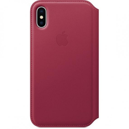 Apple iPhone X Leather Folio - Berry (MQRX2) без коробки