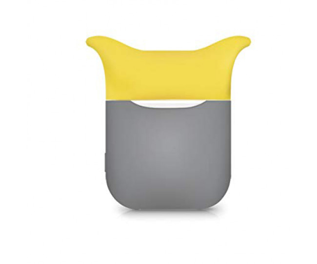 Чохол для Airpods Silicon Case Devil Gray Yellow