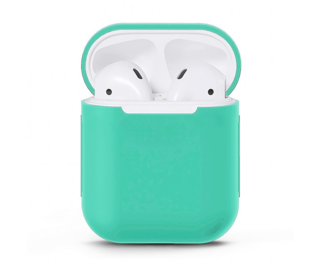 Чохол для Airpods Silicon Case Marine Green