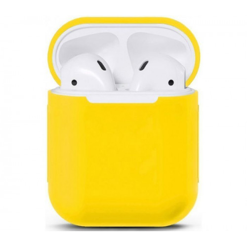 Чохол для Airpods Silicon Case Yellow