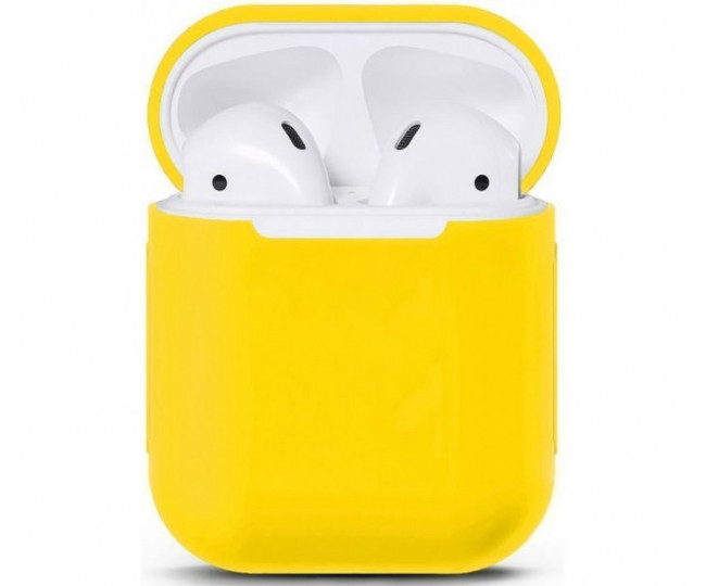 Чохол для Airpods Silicon Case Yellow