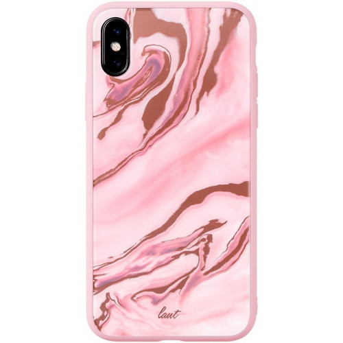 Чохол LAUT MINERAL GLASS для iPhone X/XS Pink (LAUT_IP18-S_MG_MP)