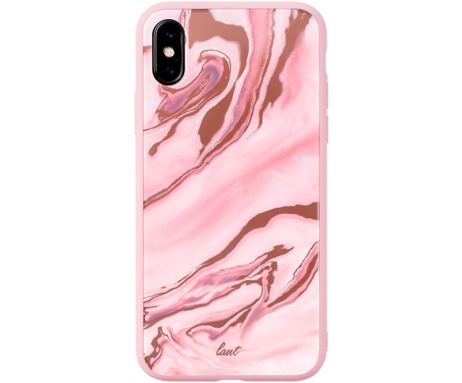 Чохол LAUT MINERAL GLASS для iPhone X/XS Pink (LAUT_IP18-S_MG_MP)