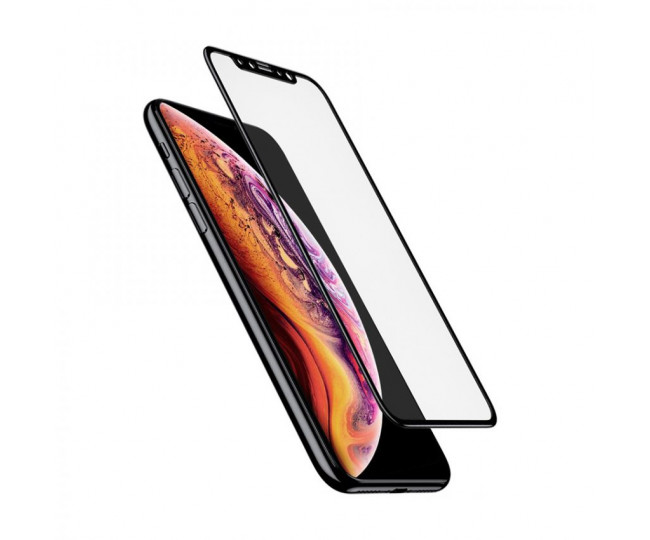 Защитное стекло 5D для iPhone X/XS/11Pro Black б/к