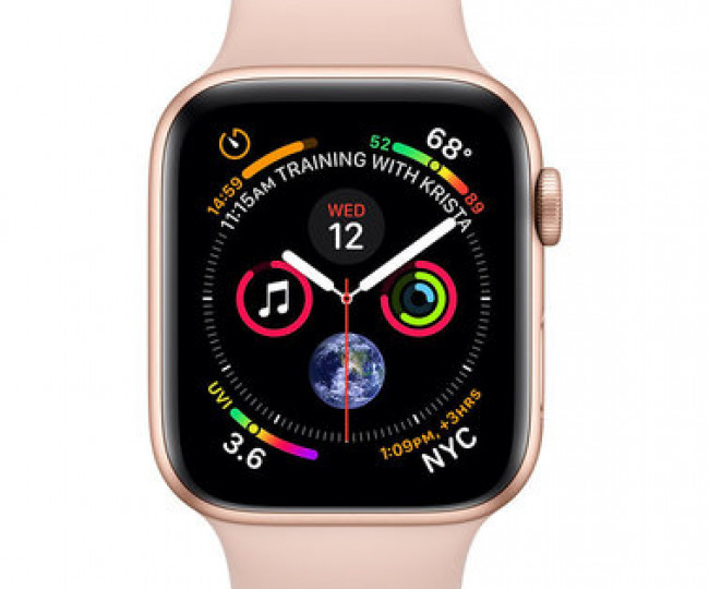 Apple Watch Series 4 40mm Gold Aluminum with Pink Sand Sport Band (MU682) б/у