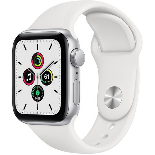 Apple Watch SE GPS 40mm Silver Aluminum Case w. White Sport B. (MYDM2) б/у