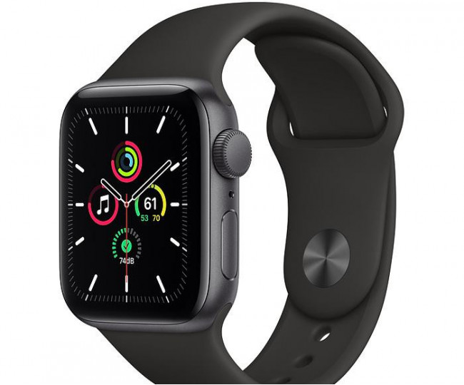 Apple Watch SE 40mm GPS Space Gray Aluminum Case w. Black Sport Band (MYDP2) б/у