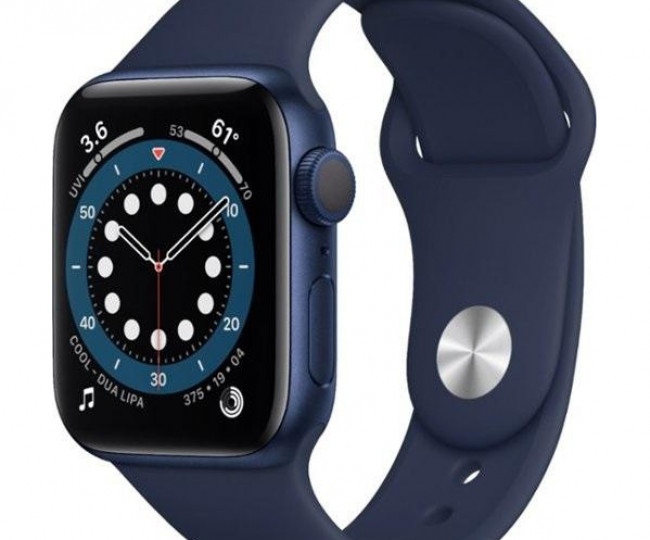 Apple Watch 6 40mm GPS Blue Aluminum Case w. Deep Navy Sport Band (MG143) б/у