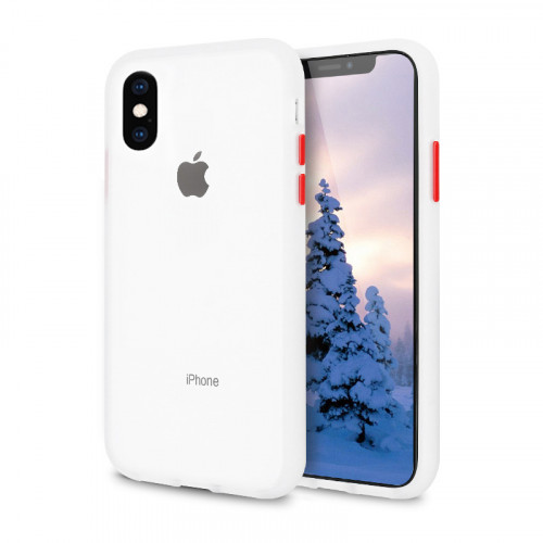 Чохол iPhone X/XS Gingel Series Transparent/Red