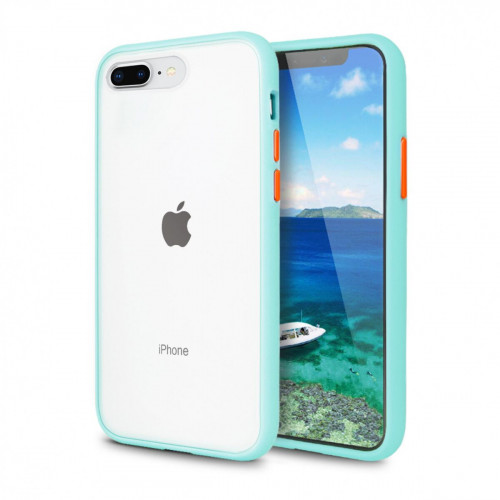 Чохол iPhone 7/8/SE 2020 Gingel Series Light bluet/Orange