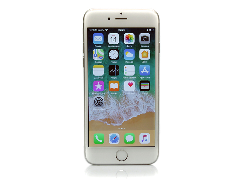 iPhone 6 64gb, Silver б/у 4/5