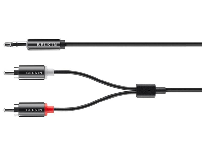 Кабель BELKIN аудио (jack 3.5мм-M/RCA-Mx2) 1.5м AV10092bf1.5M