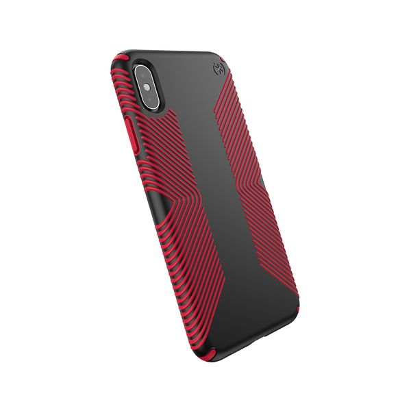 Чохол Speck Presidio Grip для iPhone XS Max Black/Dark Poppy Red (SP-117106-C305)