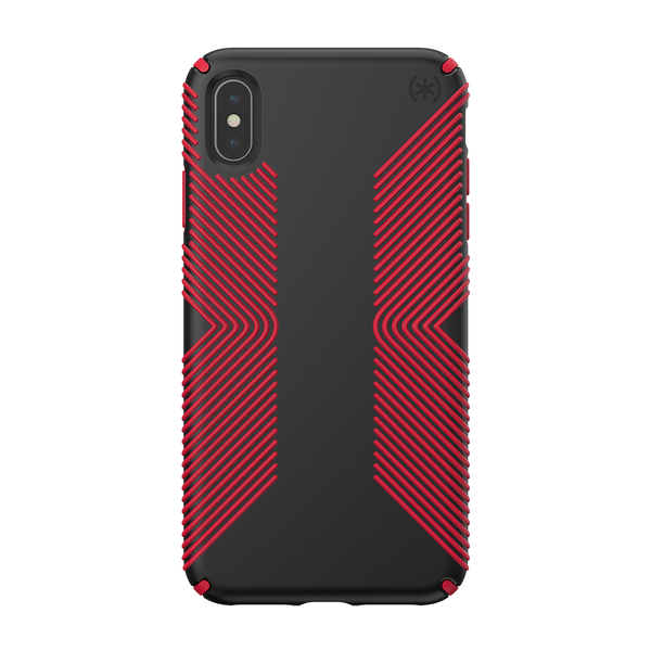 Чохол Speck Presidio Grip для iPhone XS Max Black/Dark Poppy Red (SP-117106-C305)