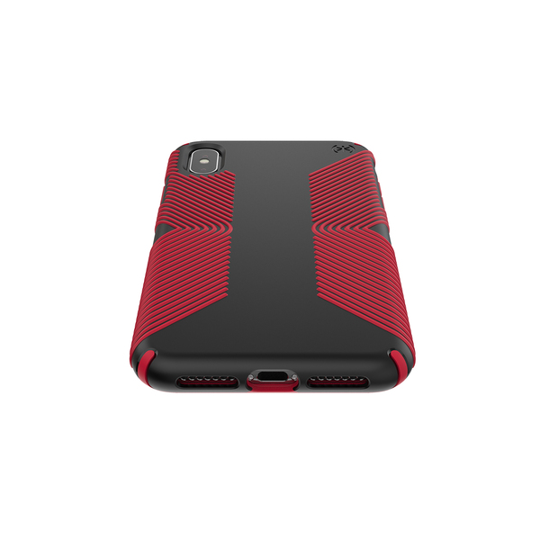 Чохол Speck Presidio Grip для iPhone XS Max Black/Dark Poppy Red (SP-117106-C305)