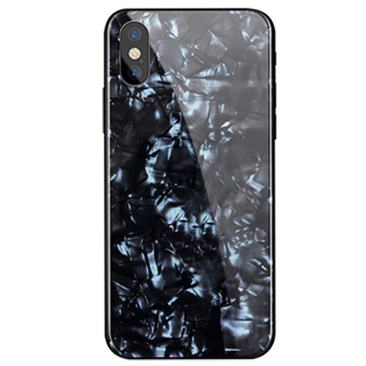 Чохол Proda Glass Marble для iPhone XS Max Black