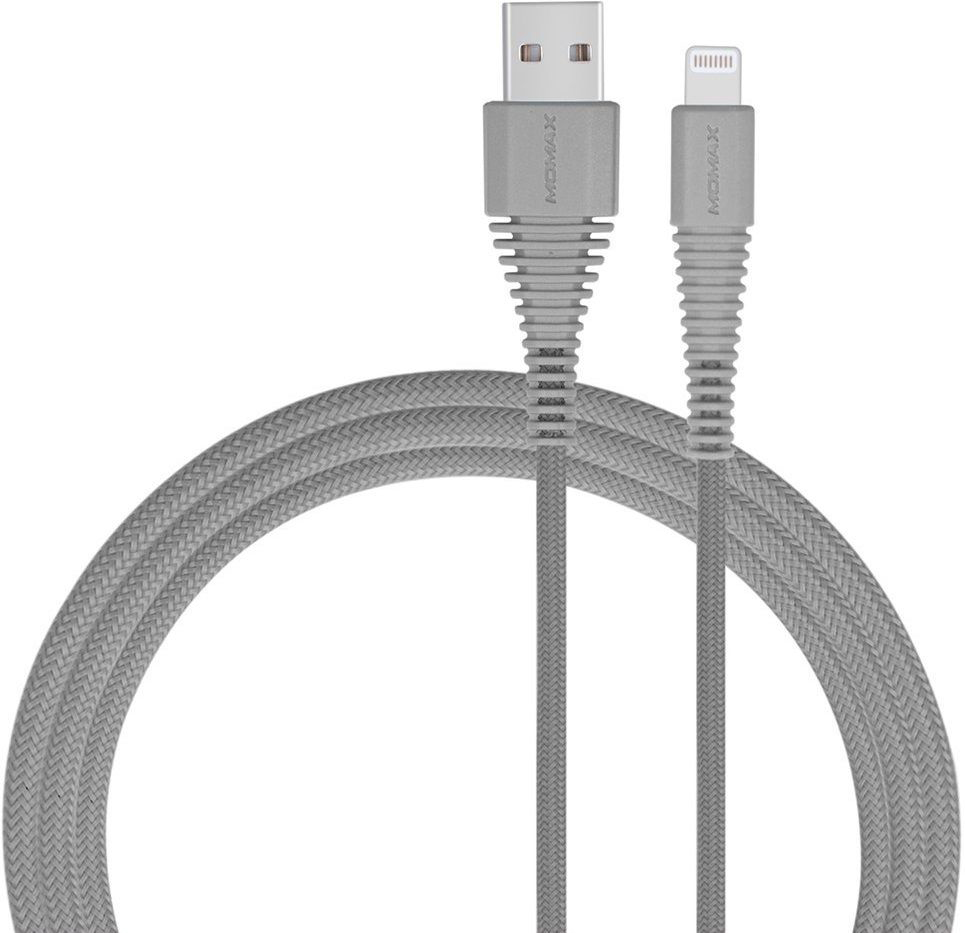 Kабель Momax TOUGH Link 1.2m USB to Lightning Gray (DL8A)